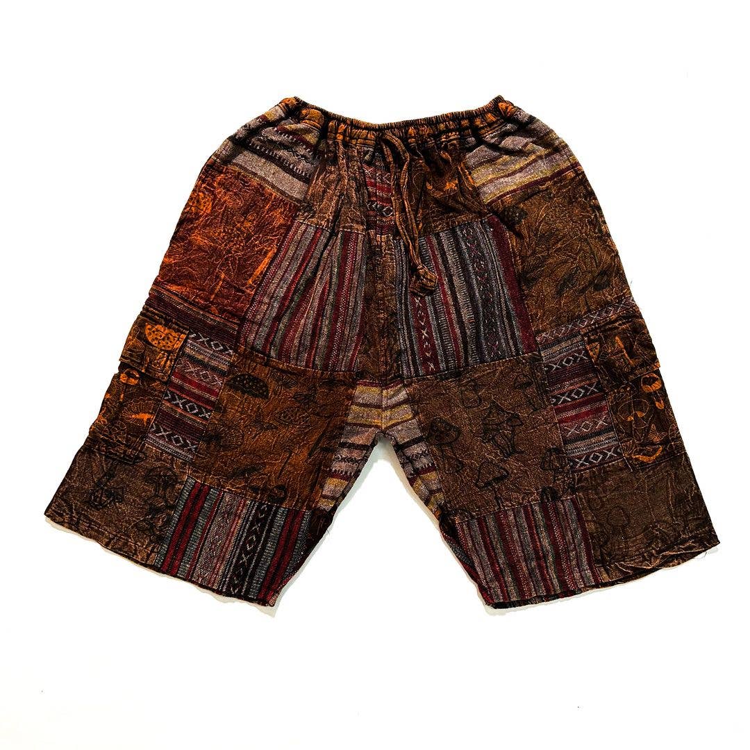 Cotton Patchwork Shorts
