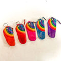 Rainbow Leather Coin Purse, ST-CP-RB-701