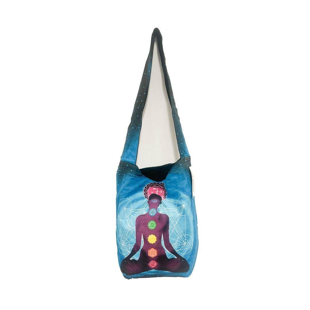 Indian Cotton Chakra Design Monk Style Shoulder Bag