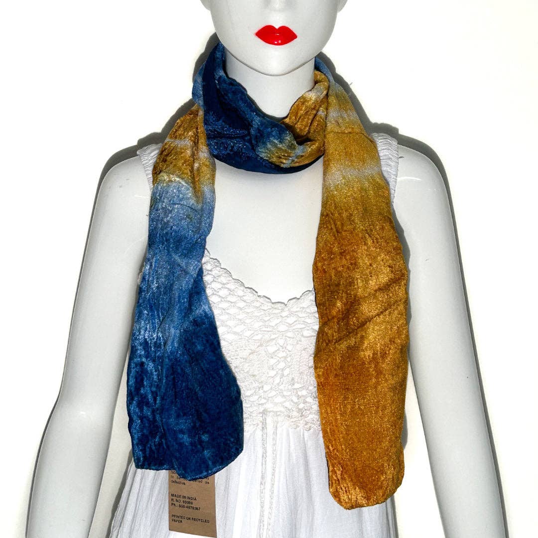 Tie Dye Velvet Viscose Scarf RG-05