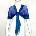 Chiffon Bandini Scarf With Beaded Trim OHM-1916