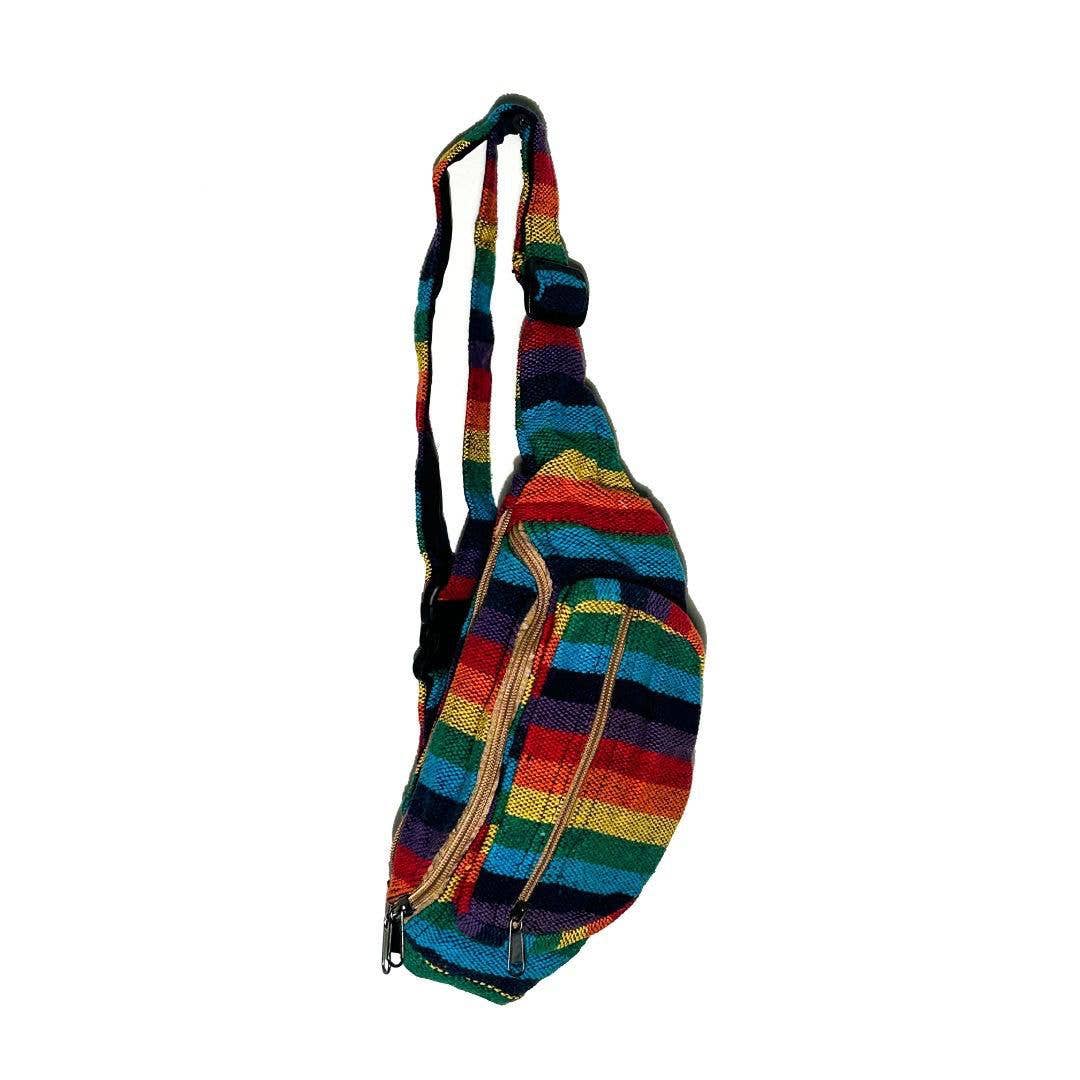 Color Stripes Cotton Fanny Pack