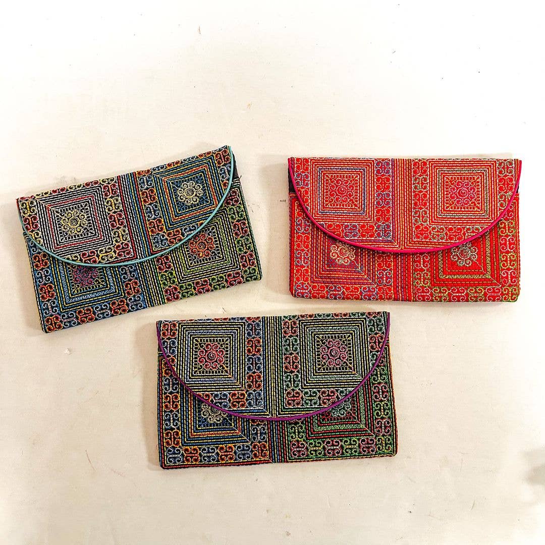 Embroidered Cotton Wallet, ST-CP-SC-48