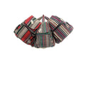 Cotton Stripe Pattern Woven Gheri Fabric Backpack
