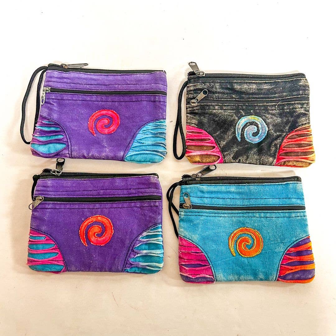 Swirl Patchwork Coin Purse, ST-CP-GEN-156