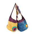 Cotton Circle Patch Hobo Bag