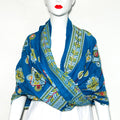 Cotton Sari Shawl Scarf JE-2219