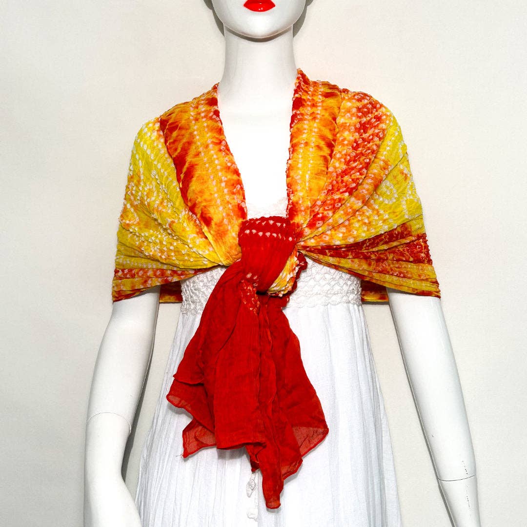 Cotton Bandini Shawl Scarf BAN-2
