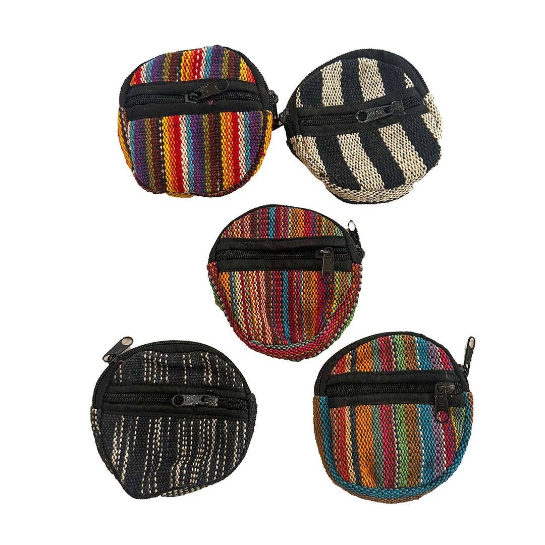 Round Handwoven Coin Purse, ST-CP-KE-05