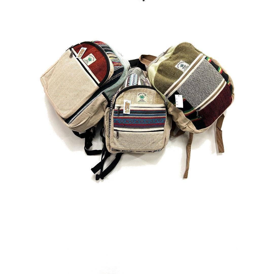 Himalayan Hemp Designs Herringbone Trim Medium Backpack