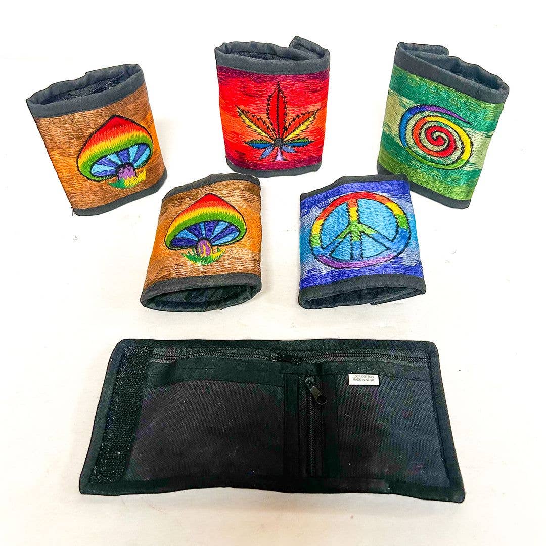 Embroidered Cotton Wallet, ST-CP-EM-25
