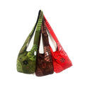 Cotton Floral Stitch Razer Cut Monk Style Shoulder Bag