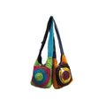 Cotton Razer Cut Circle Monk Style Shoulder Bag