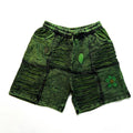 Cotton Stonewash Applique Patch Shorts