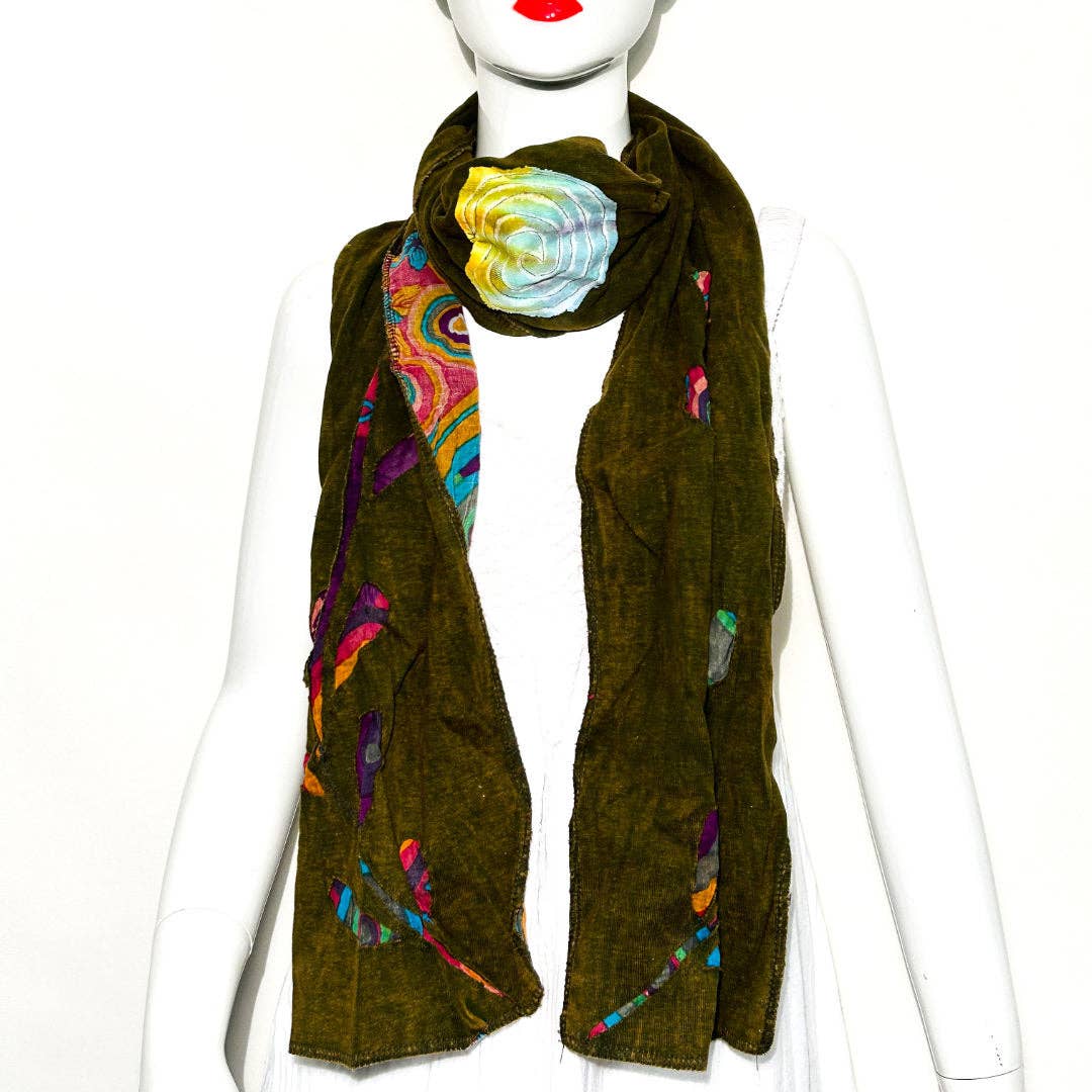 Stonewash Cotton Razor Cut Scarf KGN-2111