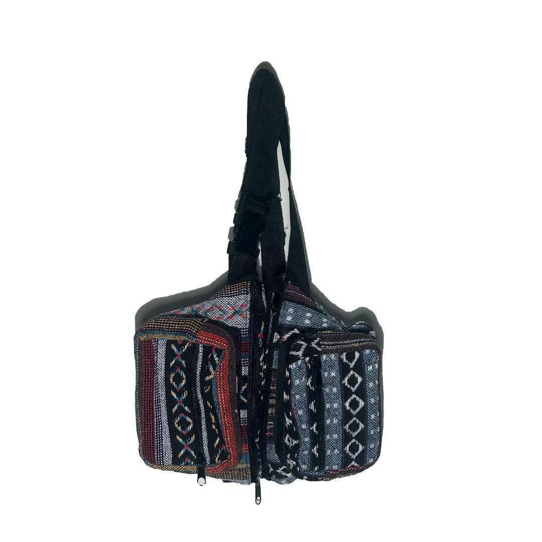 Woven Gheri Fabric Fanny Pack
