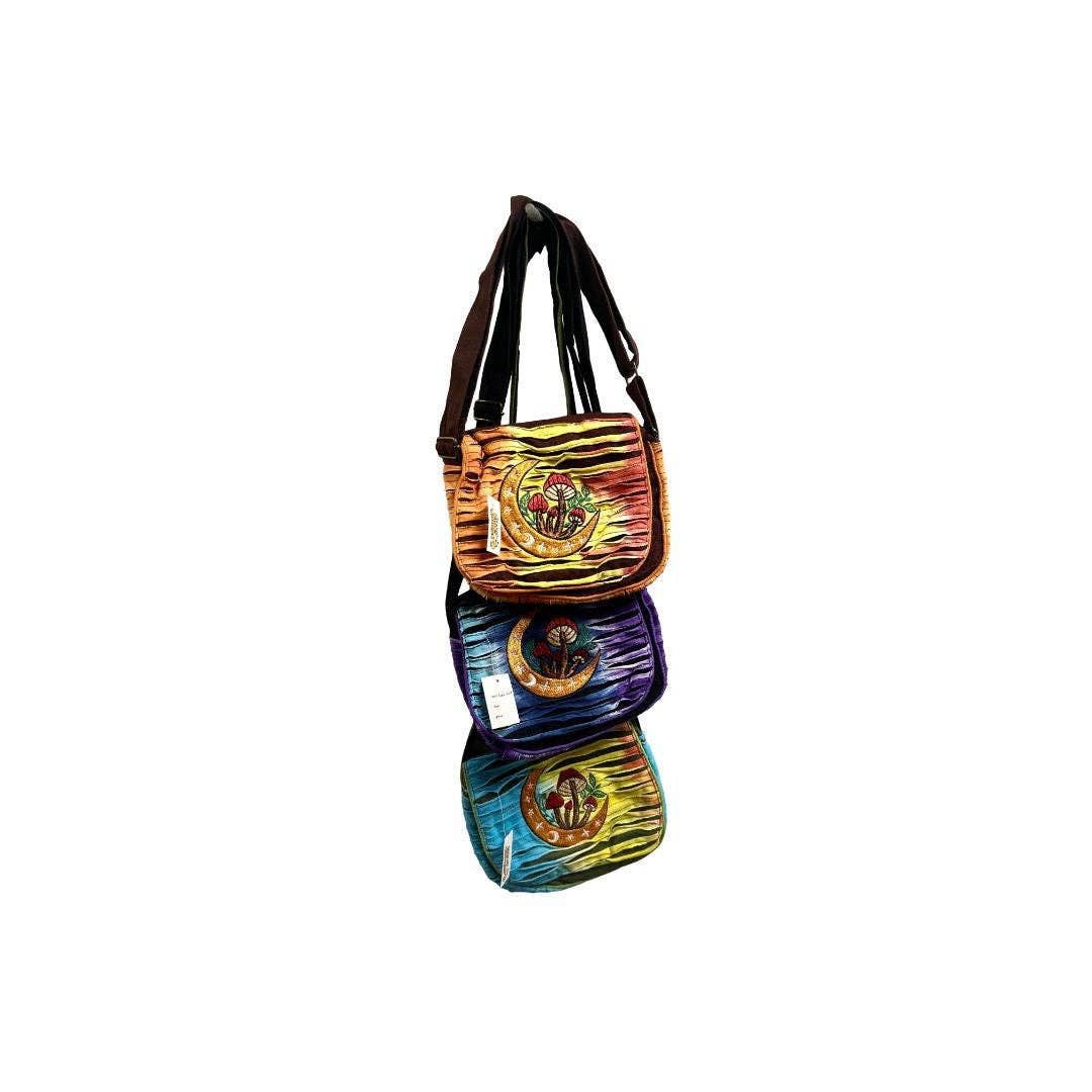 Cotton Mushroom Patch Razer Cut Trim Shoulder Bag