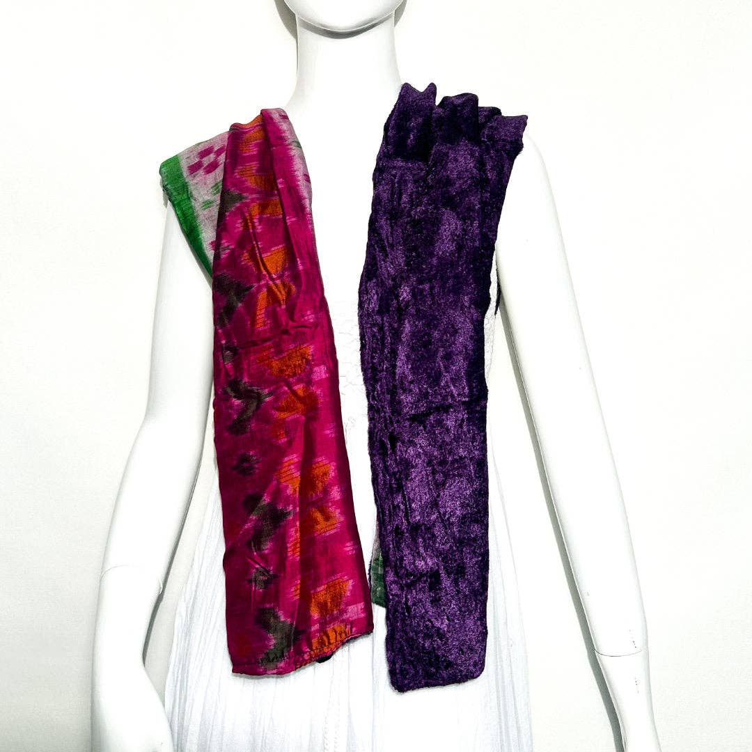 Patola Velvet Scarf RHM-1