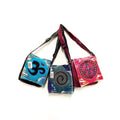 Cotton Stonewash Stitched Design Front Flap Shoulder Bag