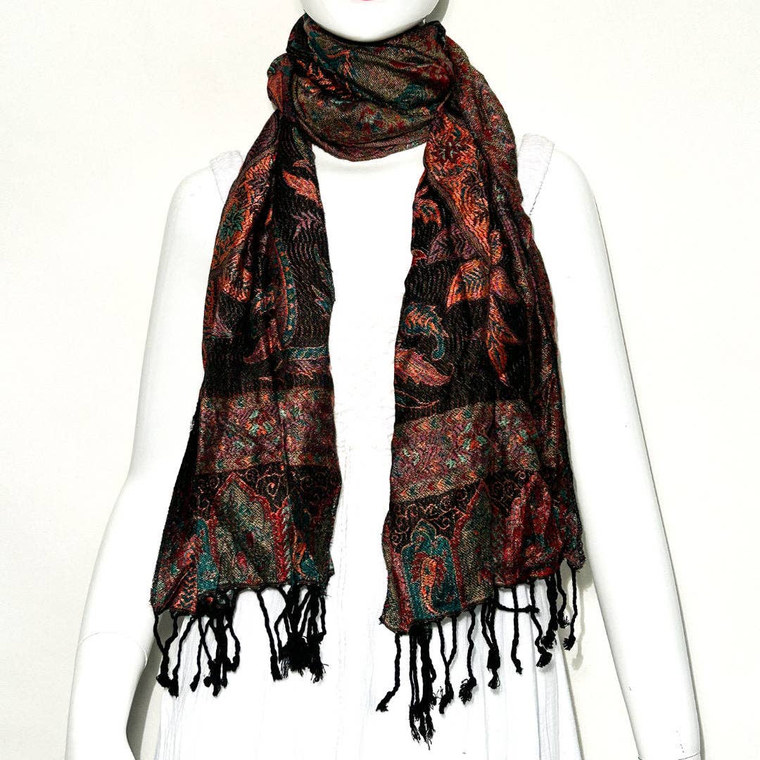 Paisley Design Rayon Scarf AS-1