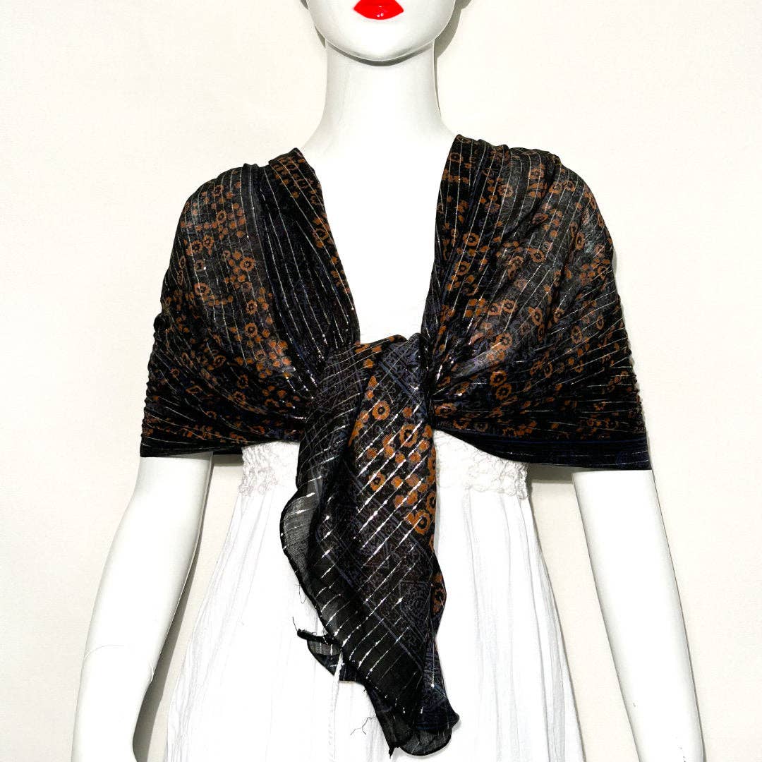 Cotton Lurex Mixed Shawl Scarf LX-1