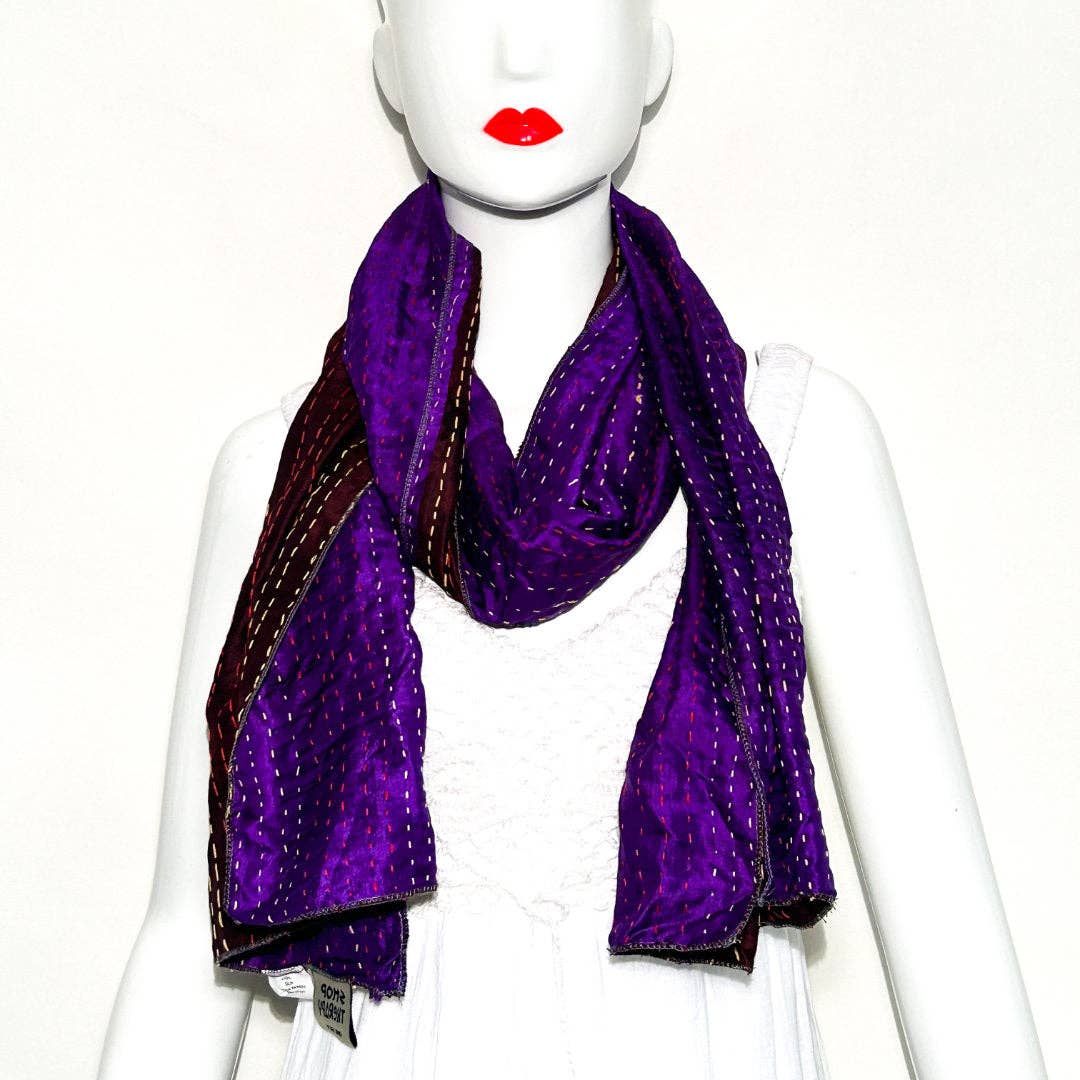 Silk Kantha Scarf KN-5