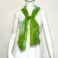 Rayon Tie Dye Scarf With Beaded Trim EF5TID