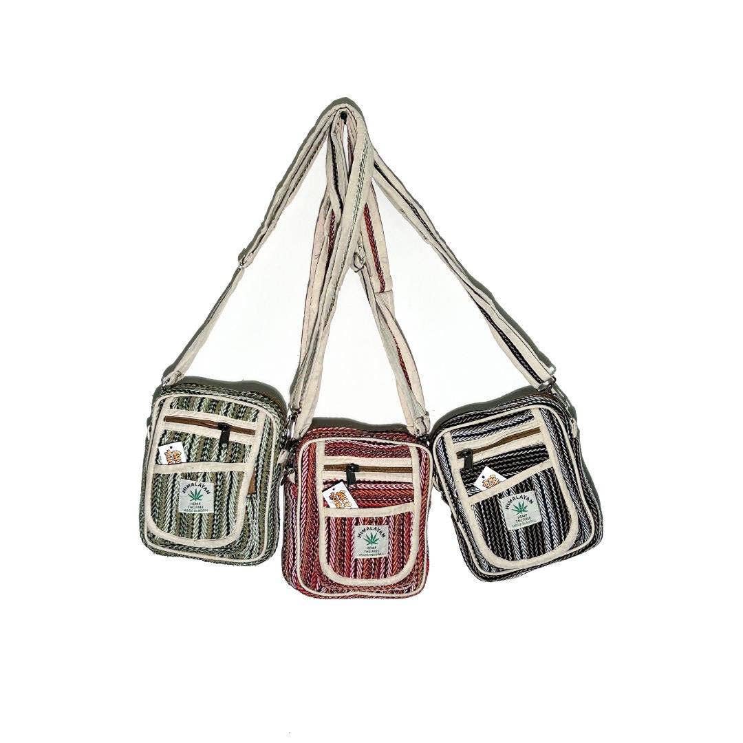 Himalayan Hemp Woven Design Mini Adjustable Shoulder Bag