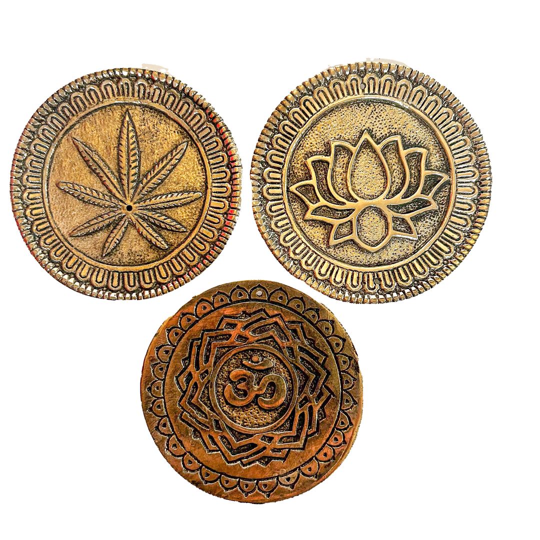 Lotus Om Metal Incense Burner (ST-IH-DH-297)