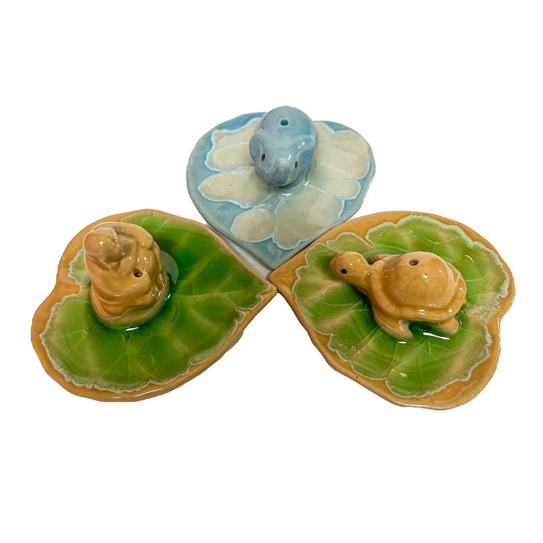 Heart Leaf Ceramic Incense Burner (ST-IH-ET-46)