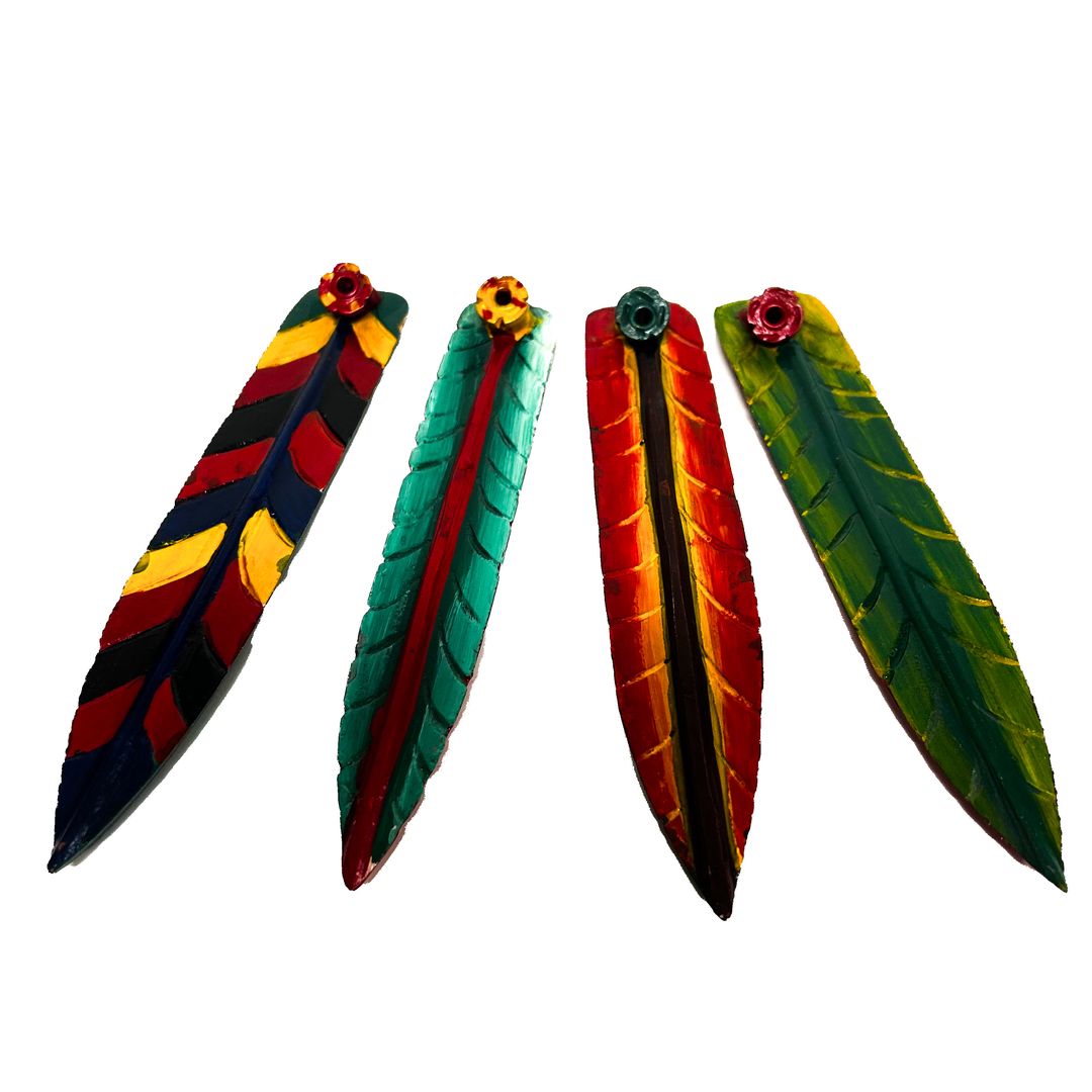 Feather Painted Incense Burner (ST-IH-FH-178)