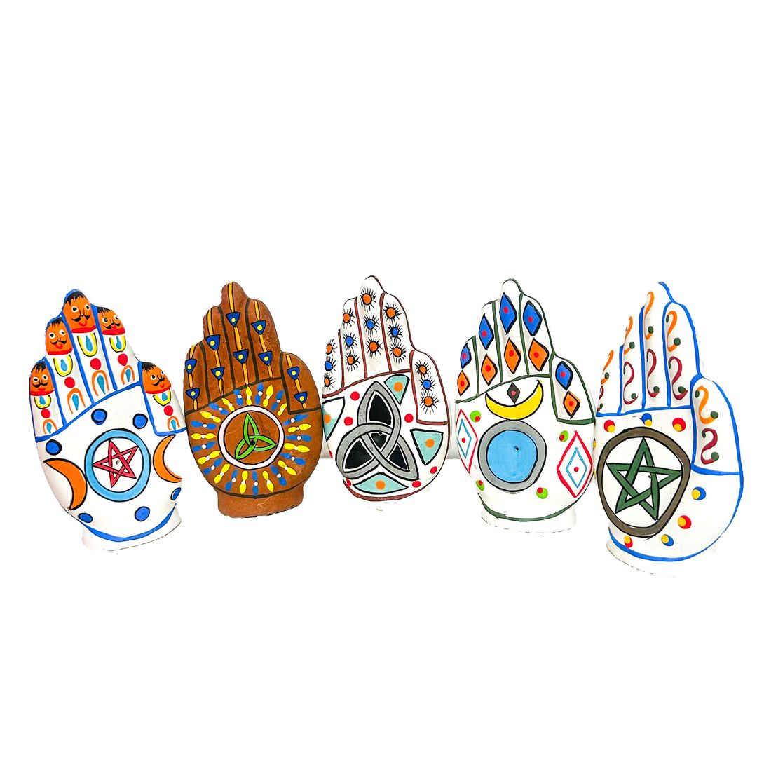 Painted Hand Incense Burner (ST-IH-HS-17)