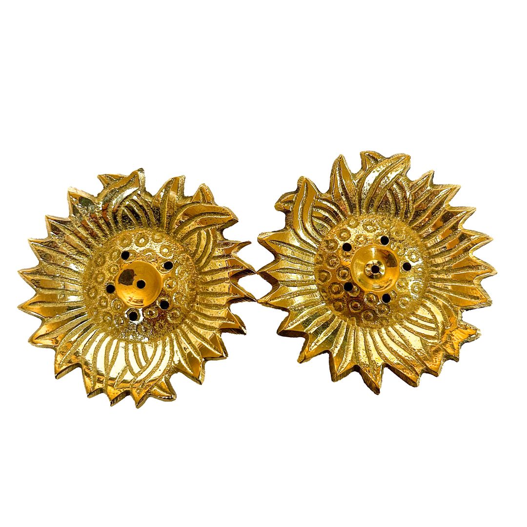 Sunflower Brass Incense Burner (ST-IH-KE-4203)