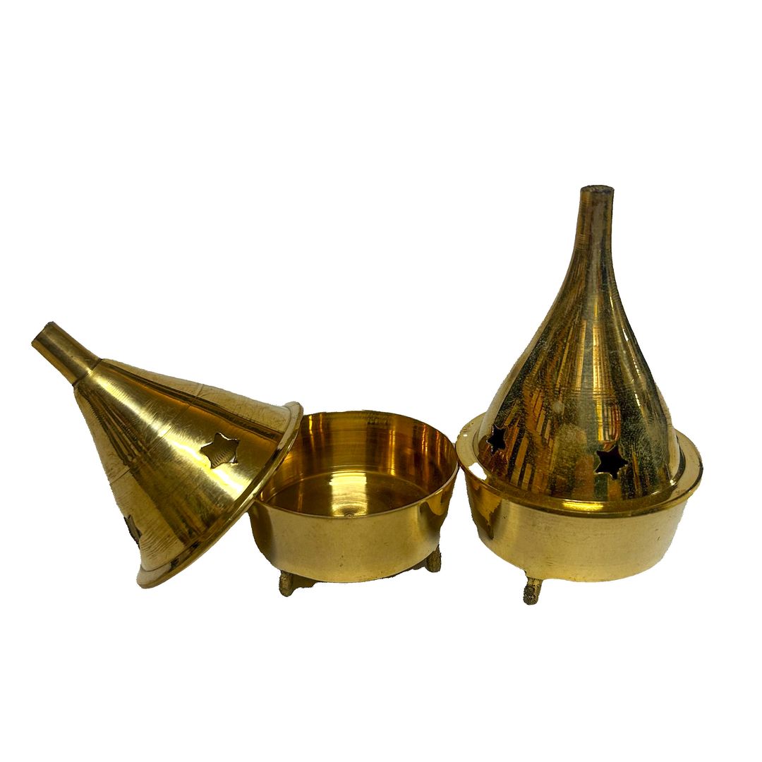 Brass Cone Incense Burner (ST-IH-KV-1234)