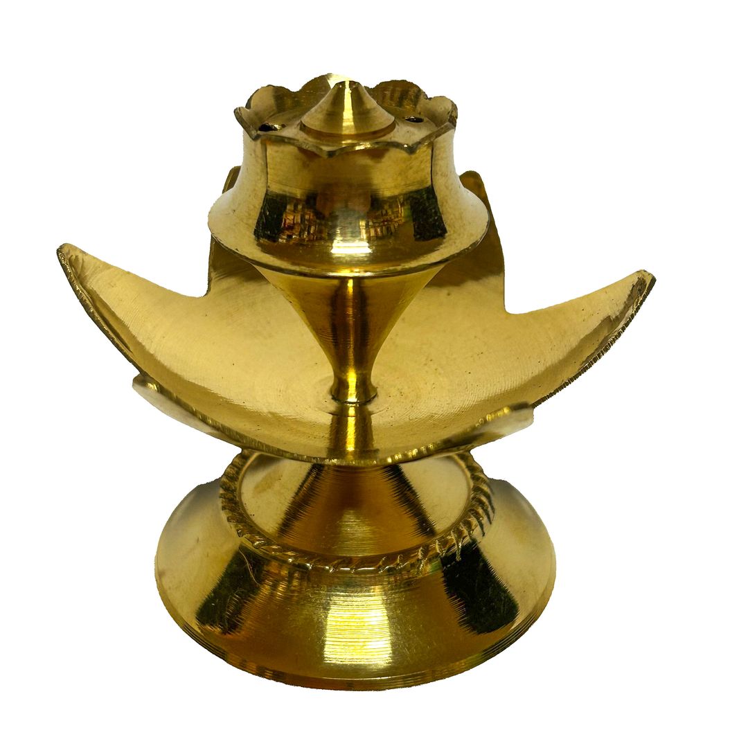 Lotus Brass Incense Stand (ST-IH-KV-4202)