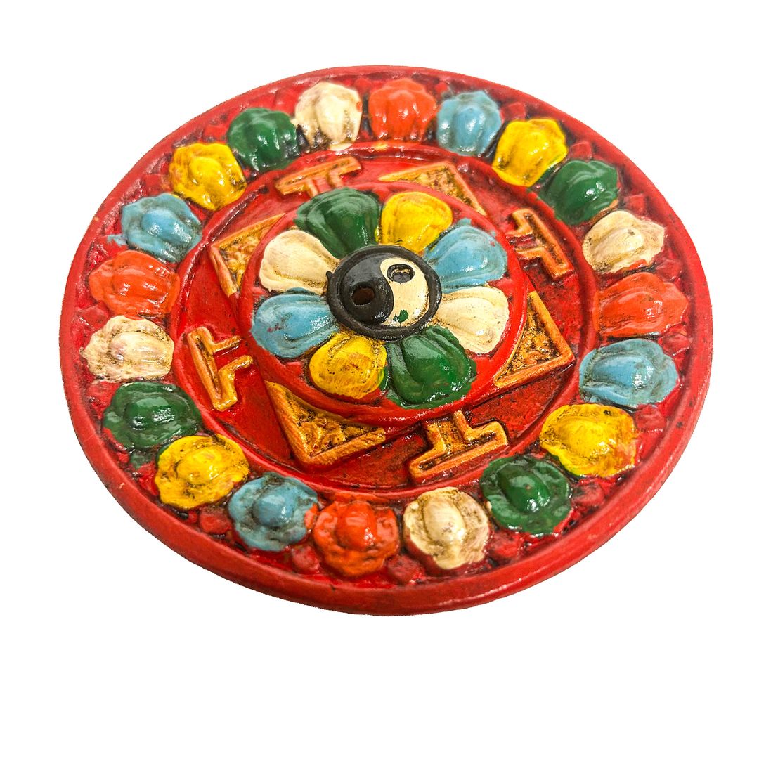 Floral Yin Yang Incense Burner (ST-IH-NP-212)