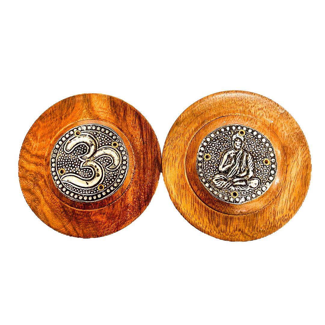 Buddha Om Plate Incense Burner (ST-IH-XY-47)