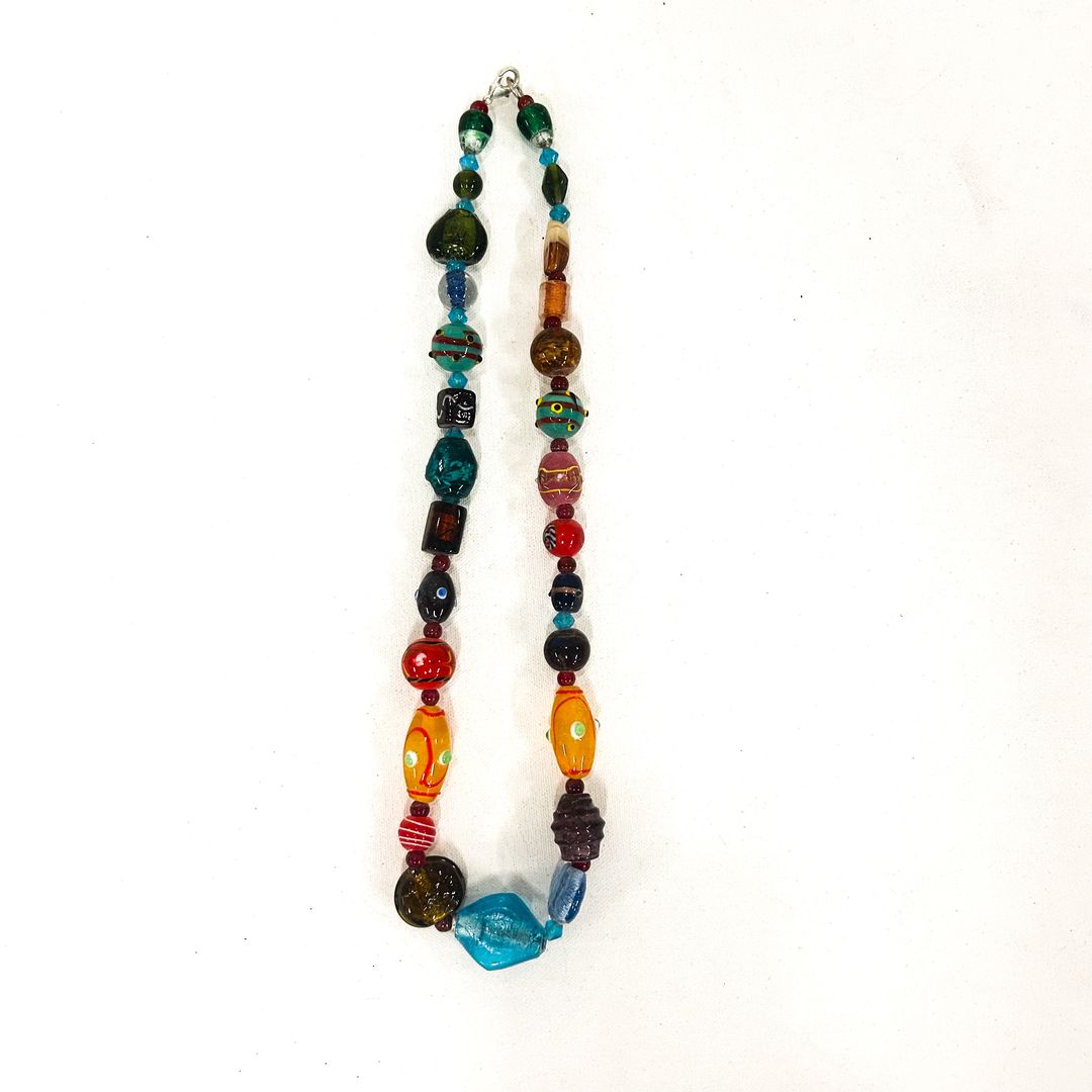 Multicolor Glass Necklace (ST-JWL-AMZ-333)