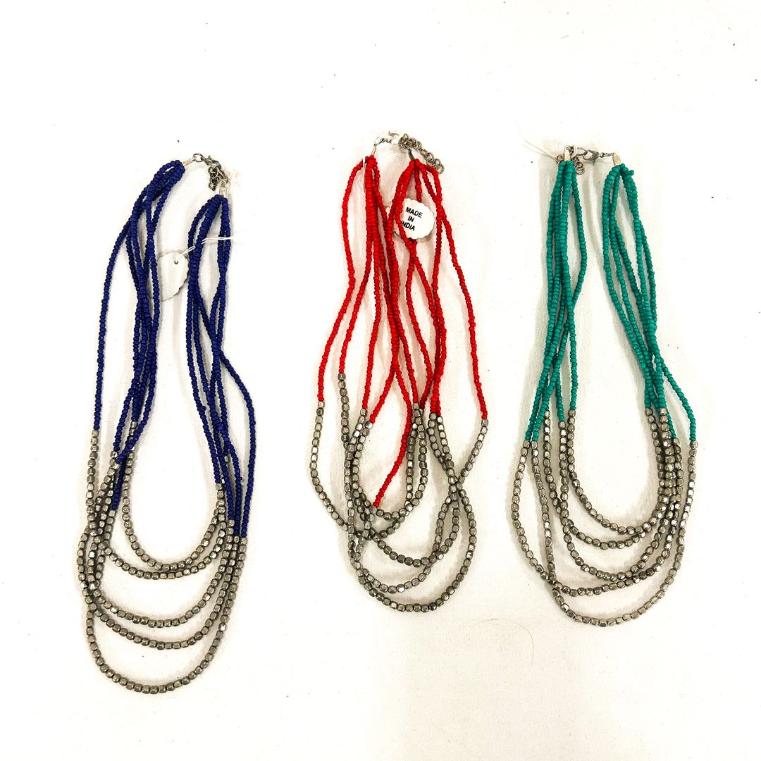 Seed & Silver Bead Necklace (ST-JWL-ZN-96)