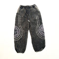 Crinkle Cotton Om Print Boho Pants