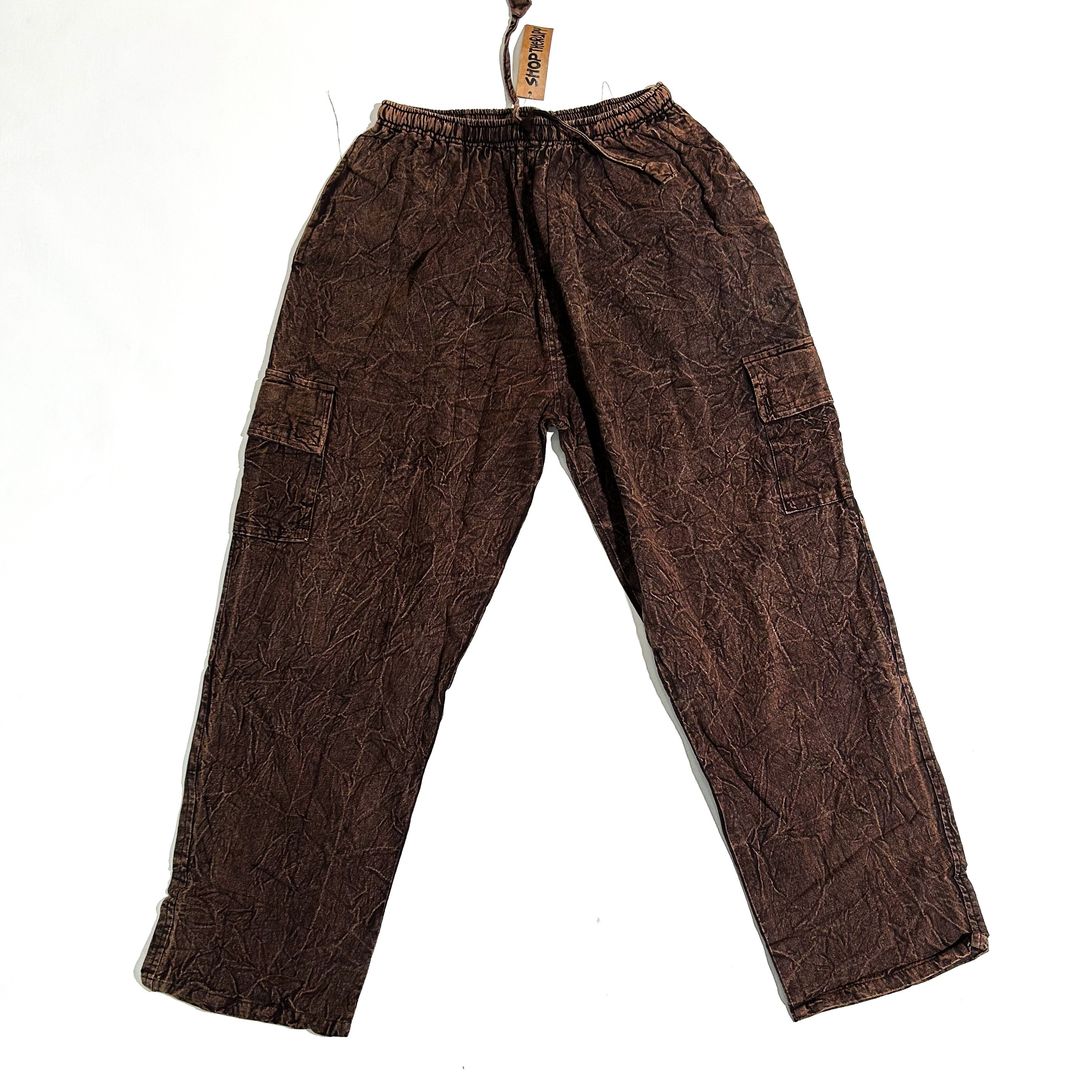 Stone Wash Cotton Cargo