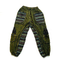 Boho Cargo Pants with Tribal Stripes