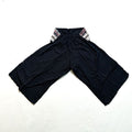 Wide-Leg Cotton Boho Pants with Tribal Waist Patch