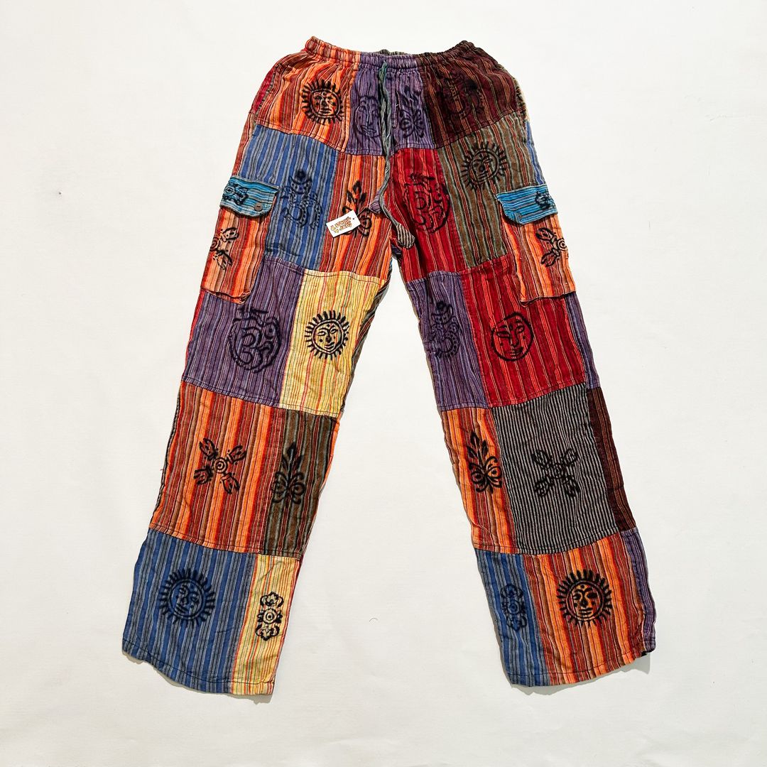 Striped Cargo Patch Pants (ST-PANT-KGN-05)