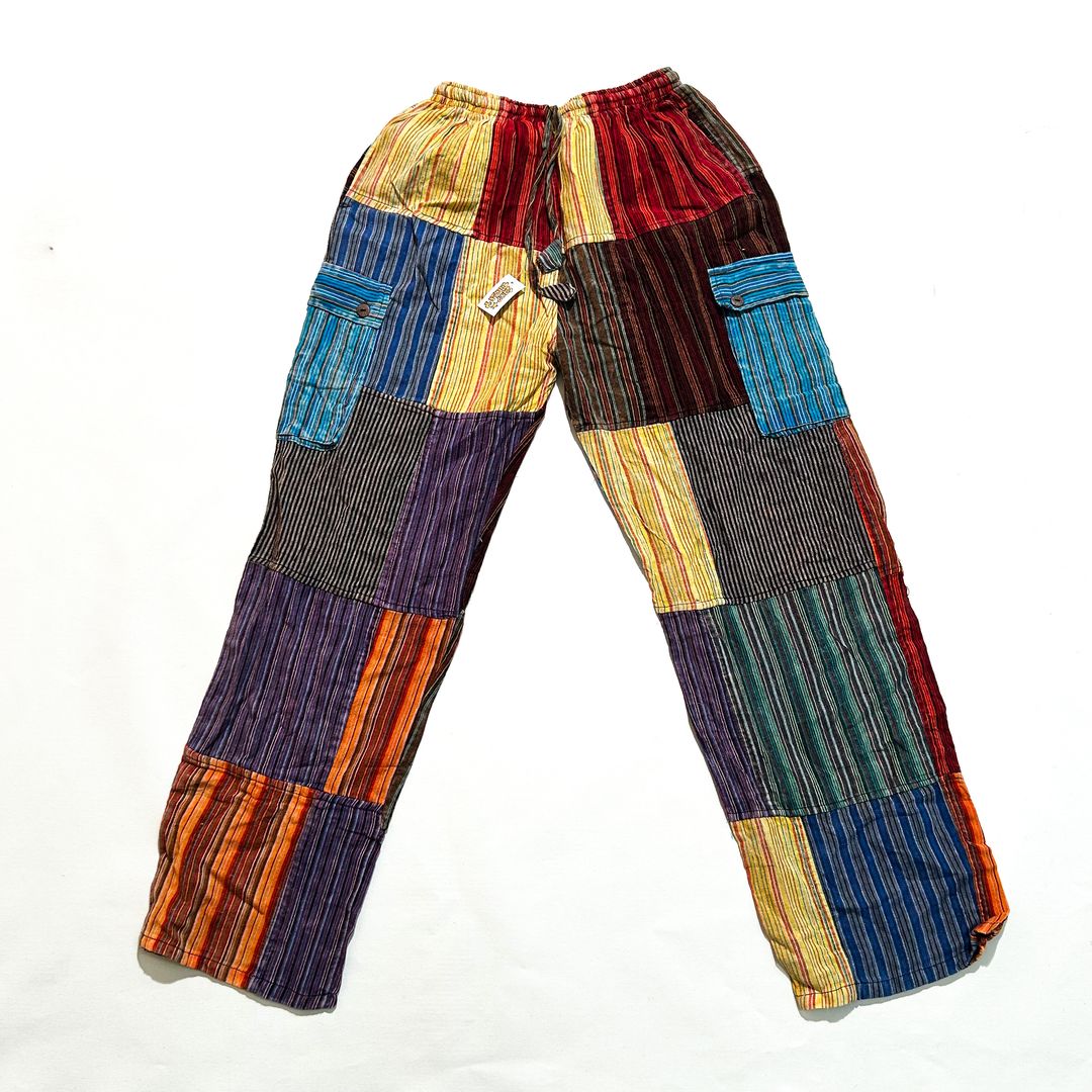 Striped Patch Cargo Pants (ST-PANT-KGN-06)