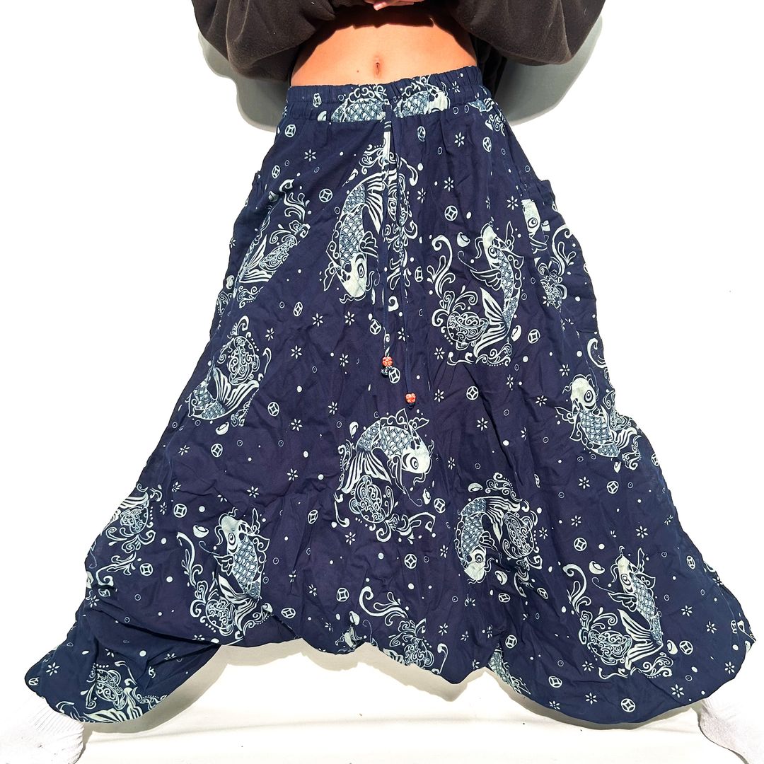 Koi Fish Print Genie Pants (ST-PANT-LV-2201)