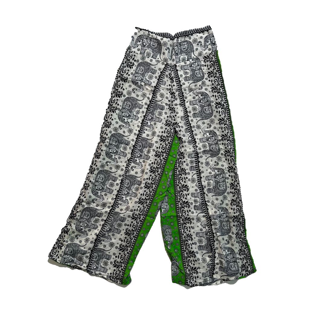 Elephant Print Split Wide Pants (ST-PANT-TH-2403)