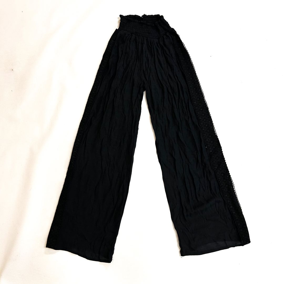 Sheer Lace Side Trim Pants (ST-PANT-TSC-2410)