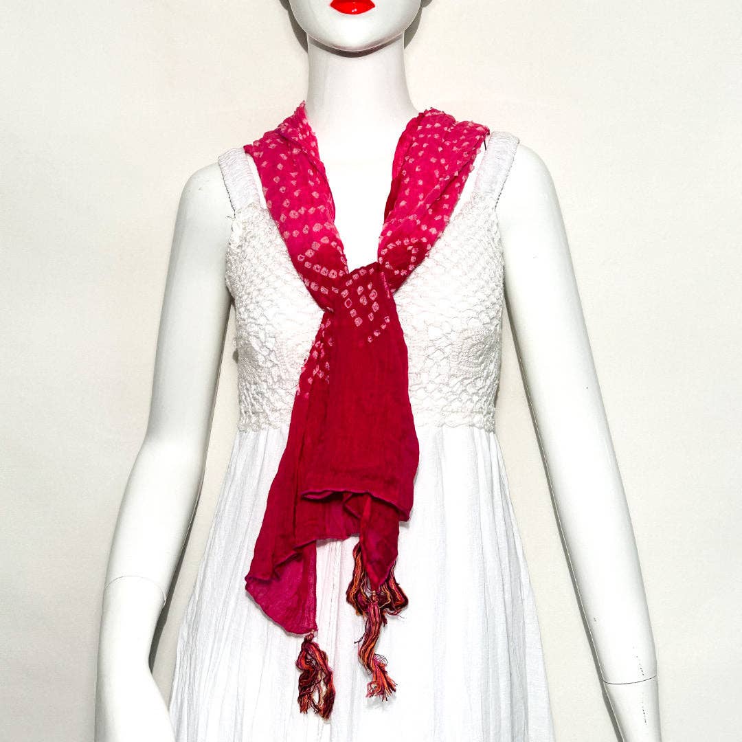 Cotton Scarf With Banding BAN-1