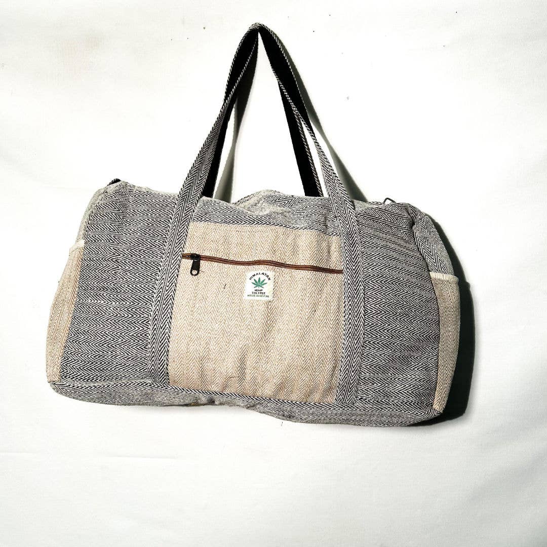 Himalayan Hemp Herringbone Duffle Bag